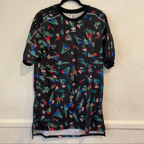 Adidas floral all over print dress tee - Picture 3 of 6